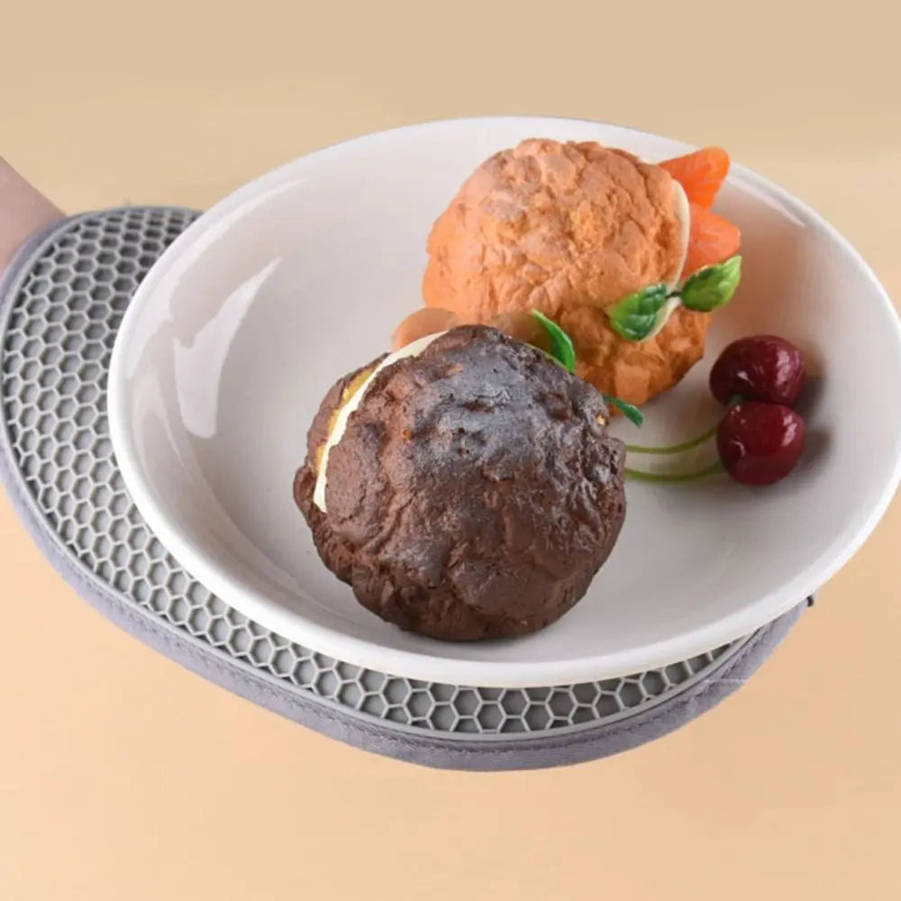 Gants de cuisine anti-brûlure en silicone résistant à la chaleur, gants isolants thermiques, maniques antidérapantes pour micro-ondes