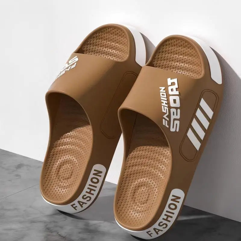 Pantuflas de EVA de diseño profesional para hombre y mujer, talla grande, zapatillas modernas para estudiantes en pareja, calzado de exterior antideslizante, sandalias de verano para mujer