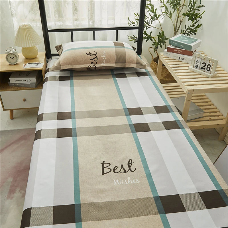 Trykt sengetøy 1 stk. til enkeltseng 120 * 210 cm Hjemmetekstil Moderne 100 % polyester Flat laken Sengetøy Enkelt sengeteppe