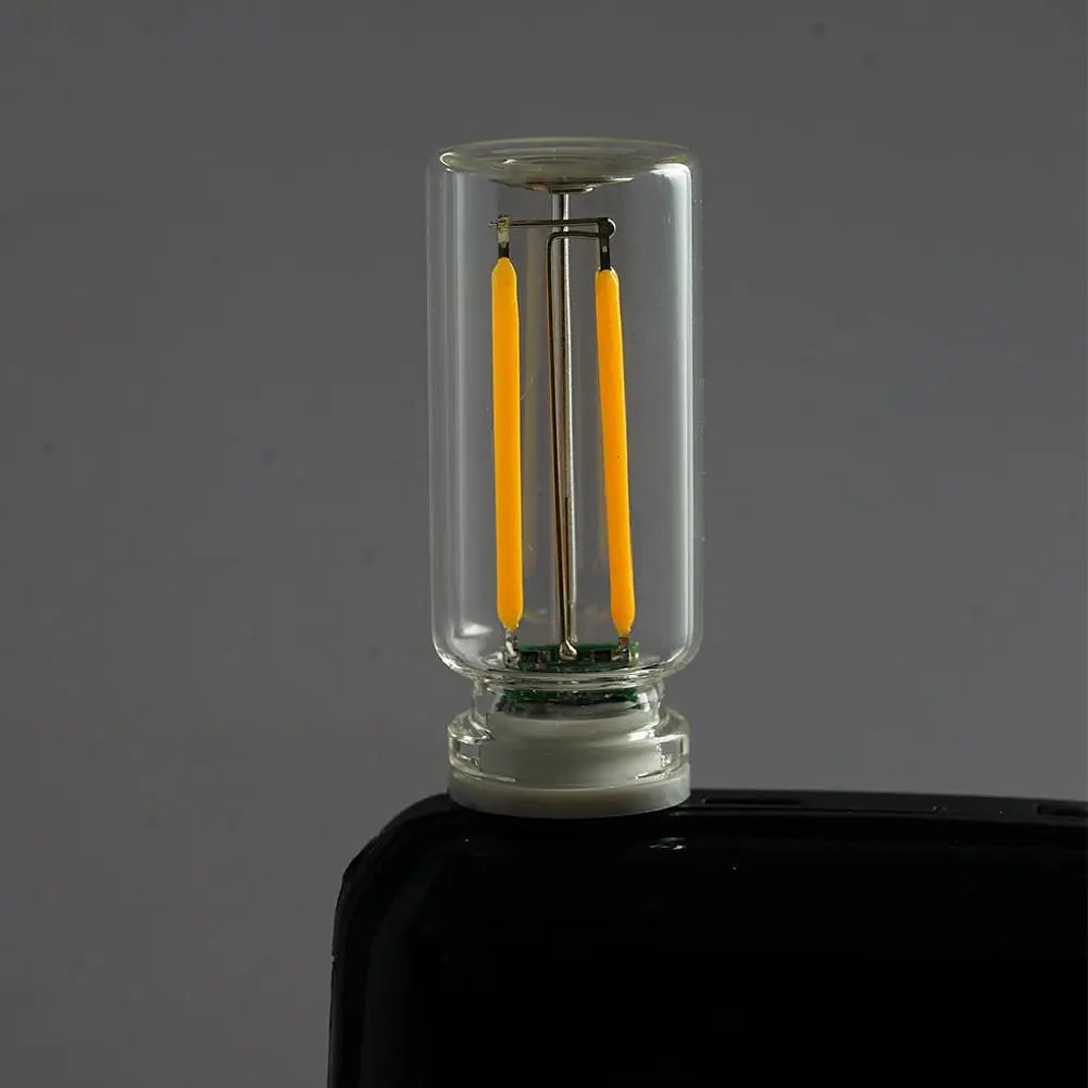Decora herramientas USB táctil Control noche LED Luz Ambiente Lámpara incandescente Filamento LED Bombilla Decoración de dormitorio DIY
