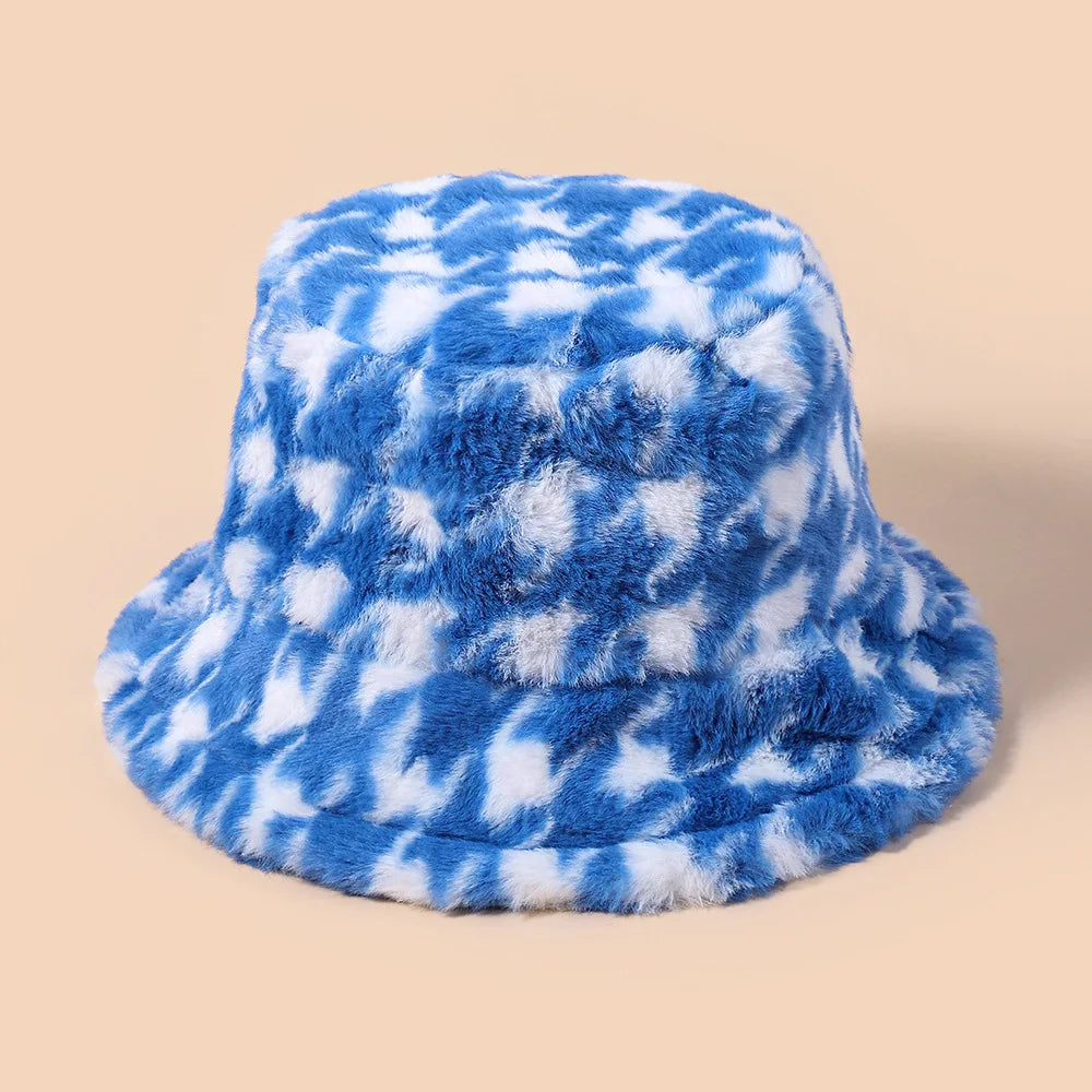 Women’s Reversible Winter Bucket Hat – Waterproof with Fleece Lining