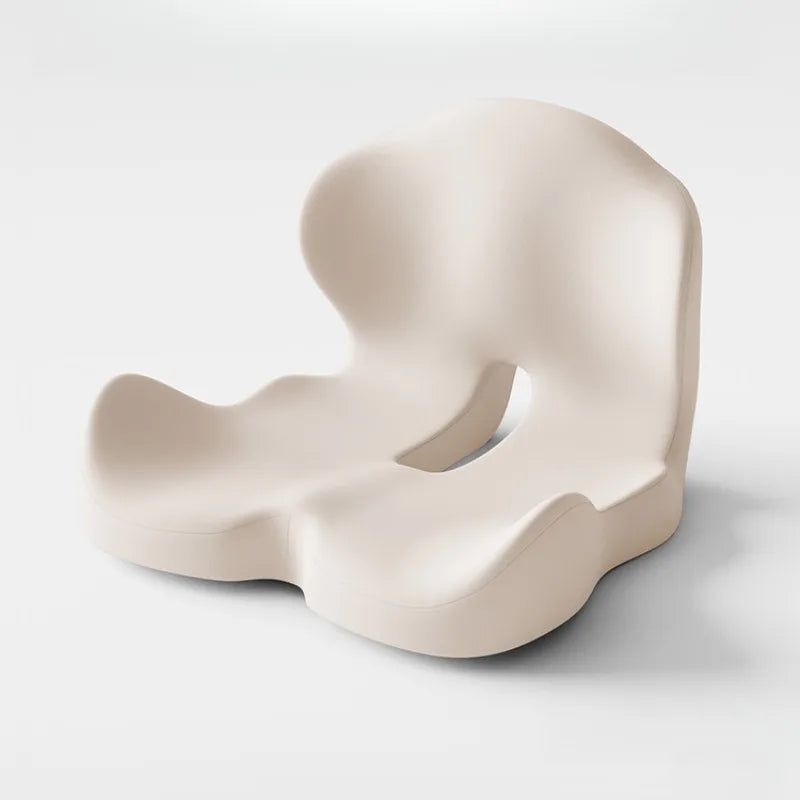 Cojín de espuma viscoelástica de una pieza para oficina, embellecedor de caderas, alivia la columna y con soporte lumbar.