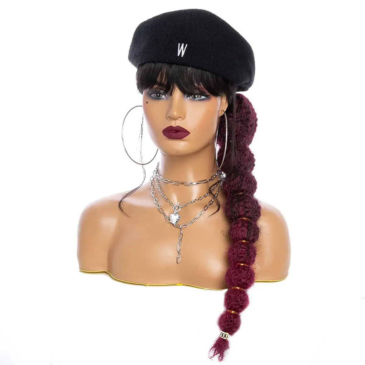 Kinky Afro Bubble Ponytail Extension for Women 18-28 Inch Long Drawstring Ponytail Natural Black Clip on Ponytails Synthetic