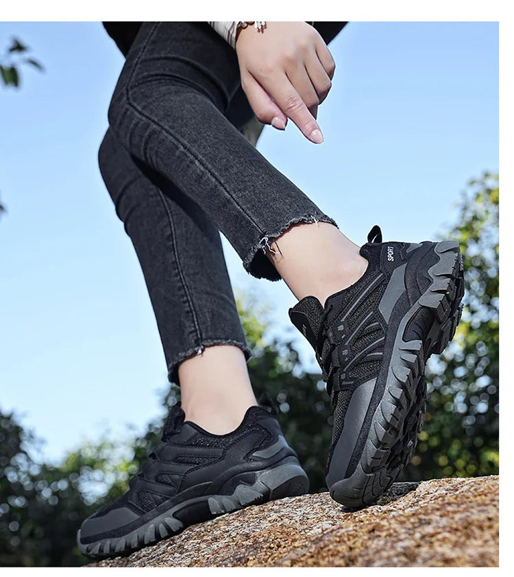 Zapatillas de Senderismo para Mujer y Hombre, Zapatos de Trekking al Aire Libre, Botas de Escalada, Acampada, Antideslizantes, Impermeables, para Caminar, Correr y Entrenar
