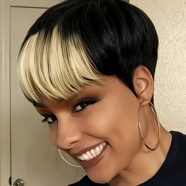 Blonde Pixie Hair Wig