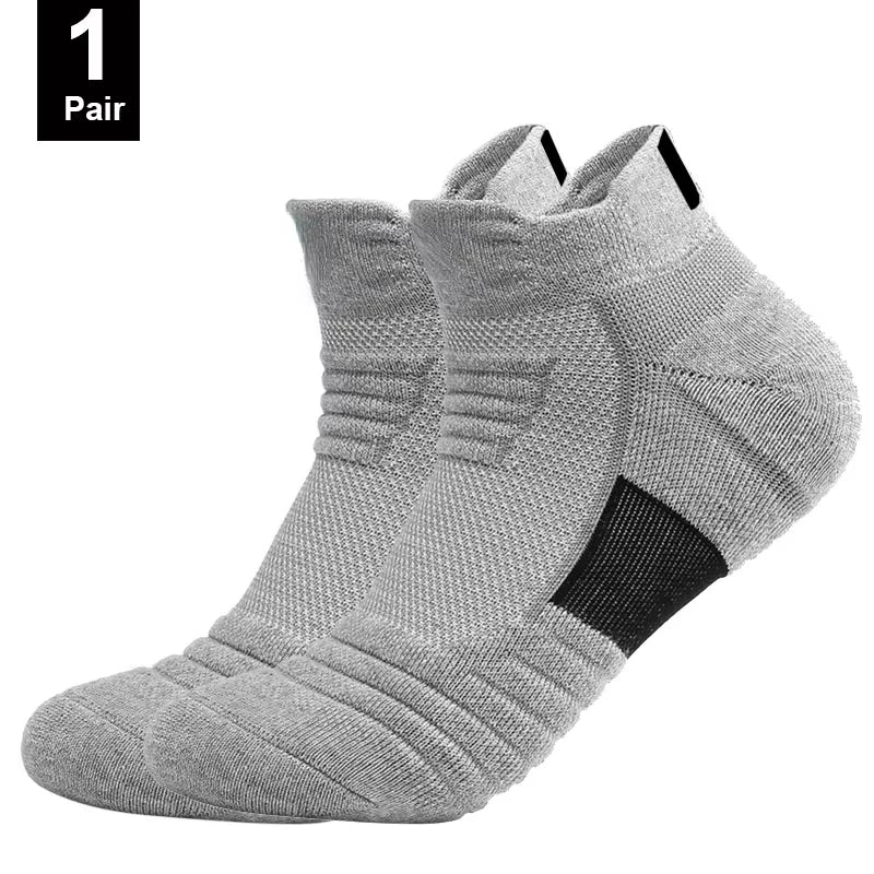 1/3 pares de calcetines de fútbol antideslizantes para hombre, calcetines de algodón de tubo corto largo, calcetines deportivos de baloncesto, calcetines transpirables desodorantes 39-45