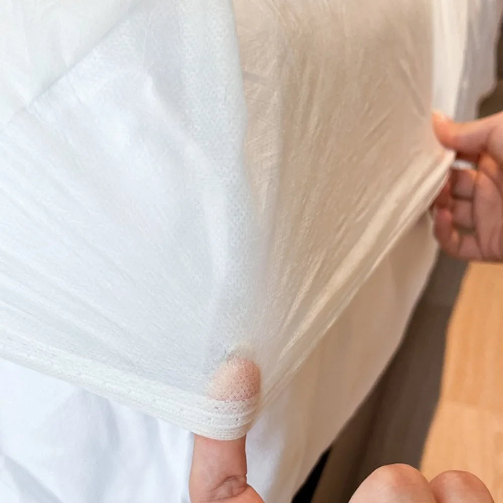 Sábana bajera desechable suave de tela no tejida con bandas elásticas, fundas de colchón individual antideslizantes, sábana desechable, funda de cama para hotel