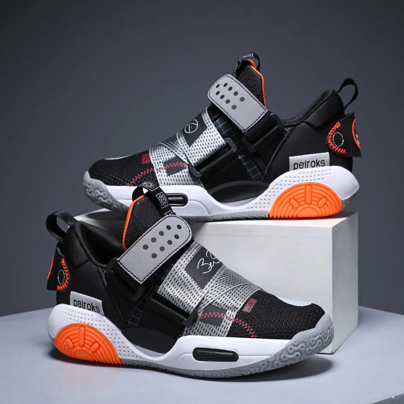 Chaussures de basket-ball pour enfants, baskets de sport antidérapantes, légères et respirantes, pour garçons et filles