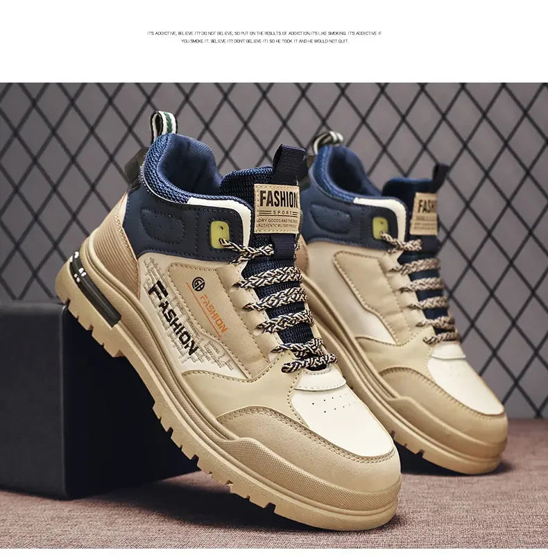 Zapatillas Casual Vulcanizadas para Hombre – Zapatos de Suela Blanda para Caminar y Exteriores