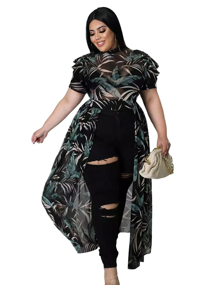 Blusas de mujer a la moda de verano elegante blusa de gasa talla grande tops 4xl 5xl venta al por mayor dropshipping