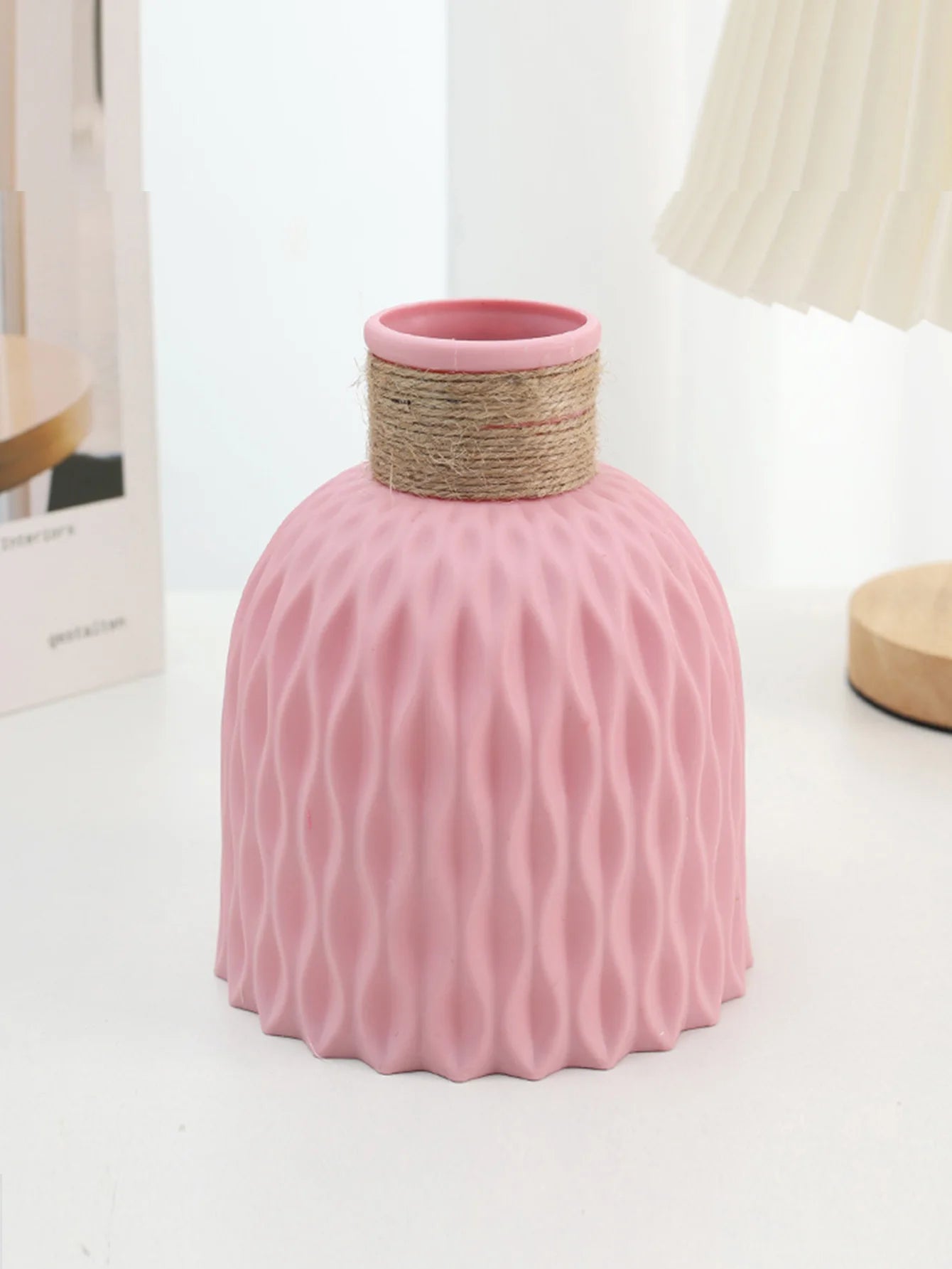 Vase décoratif de table en plastique 1/2, vase moderne de célébrité Internet, décoration de salle à manger et de salon, non hydroponique