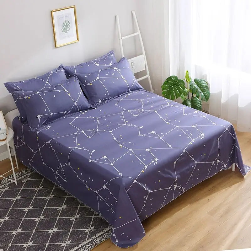 Juego de sábanas bohemio - Algodón estilo mediterráneo de 400 hilos con tinte resistente a la decoloración para artículos esenciales de dormitorio