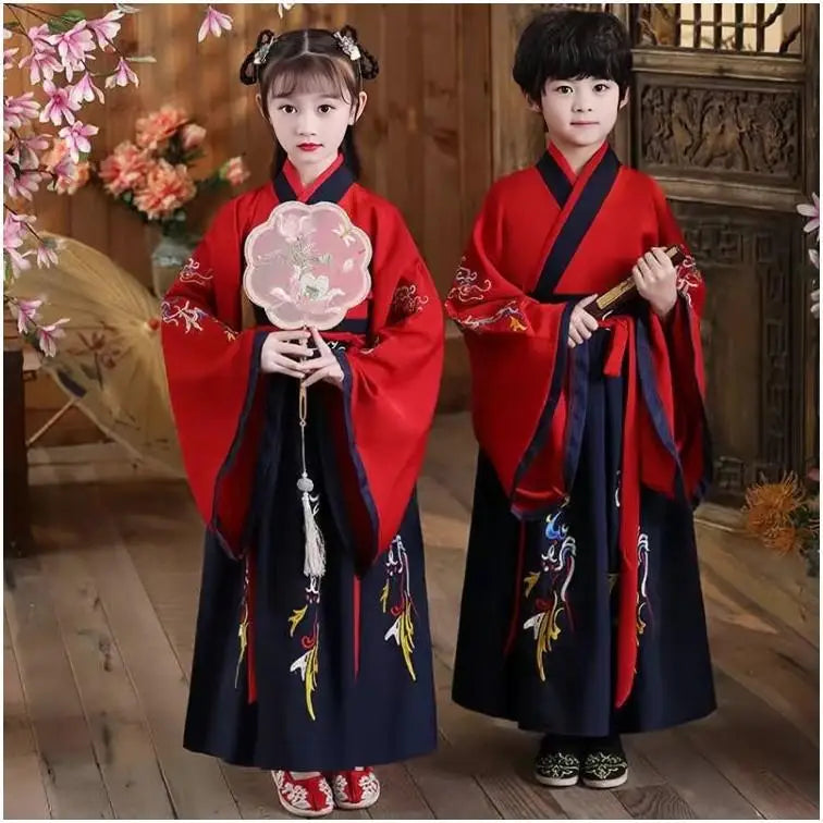 Traje tradicional Hanfu para niños