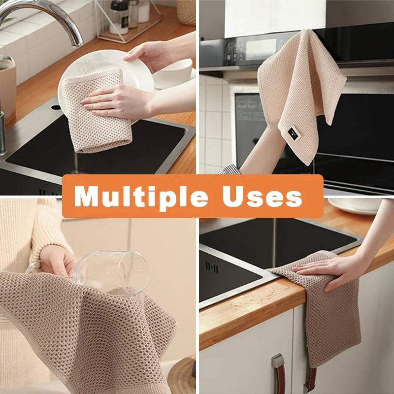 Paño de Cocina de Algodón Suave – Absorbente, Duradero y Perfecto para la Limpieza Diaria