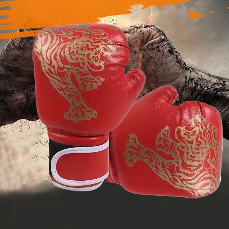 Guante de Boxeo de Cuero Kickboxing Guante Protector para Niños Entrenamiento de Golpe Sanda Suministros Deportivos Guantes de Boxeo para Niños