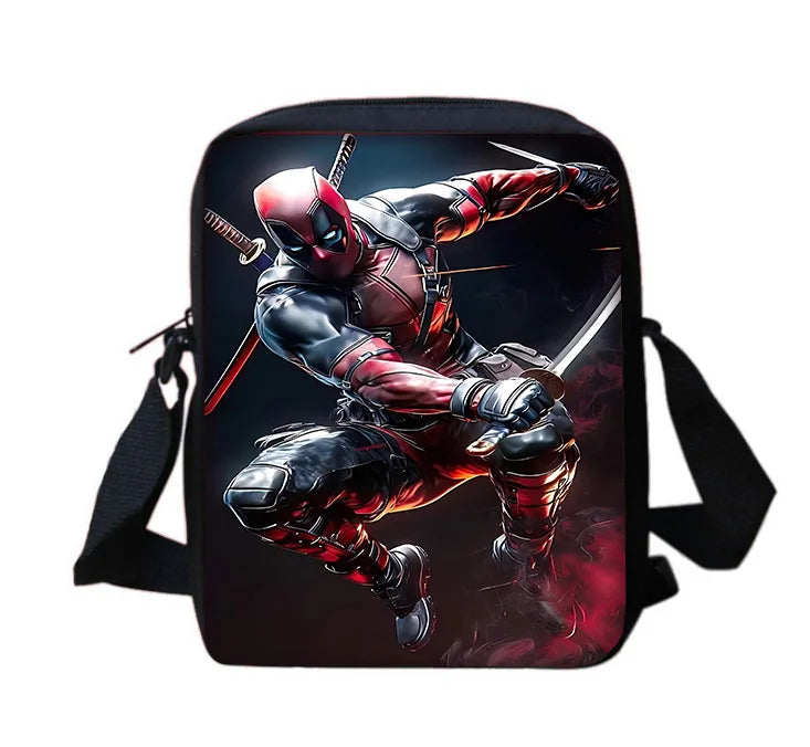 Deadpool Child School Backpack With Shoulder Bag Pencil Bags School Bags for Boys Girls Best Gift