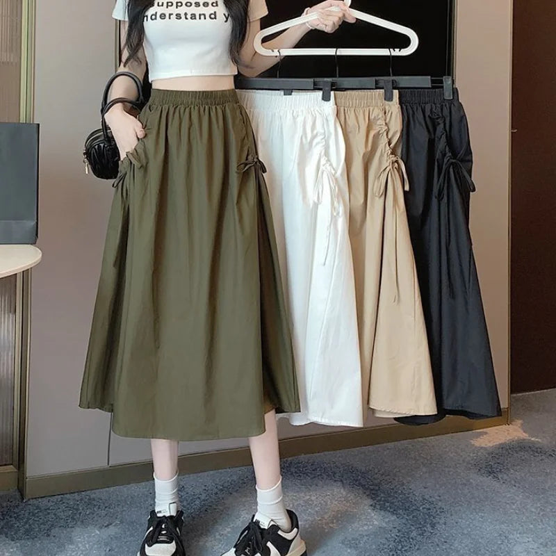 Skirts For Women Chubby Woman Skirt Drawstring Cargo New In Cheap Stylish Chic And Elegant Offer Aesthetic Hot Clothing Sales V