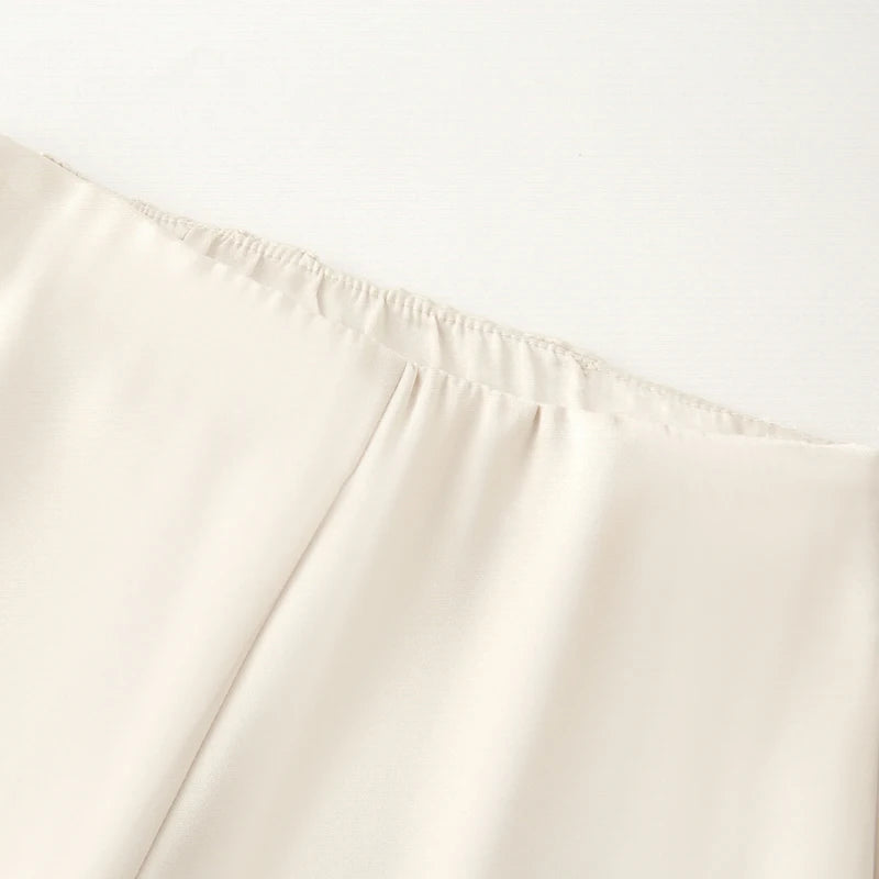 Conjunto de pantalón TRAF de 2 piezas para mujer, pantalones anchos, conjuntos lisos, tops y camisolas sin tirantes, conjunto de dos piezas para mujer, top corto y conjunto de pantalón 088