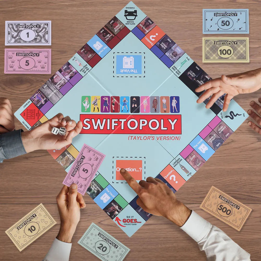 Jeu de société amusant, fête familiale, jeux d'échecs interactifs, jeu de société Swiftopoly, jeu de société interactif pour adultes