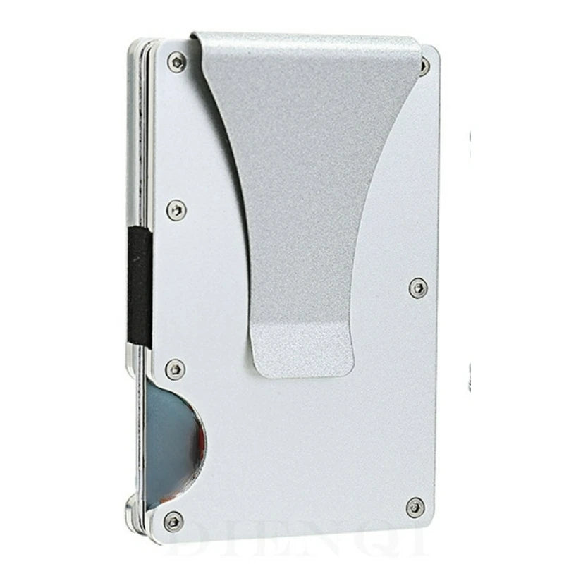 Cartera Delgada Para Hombre - Cartera Minimalista para Hombre con Bloqueo RFID para Bolsillo Delantero - Cartera Metálica con Clip para Billetes para Hombre