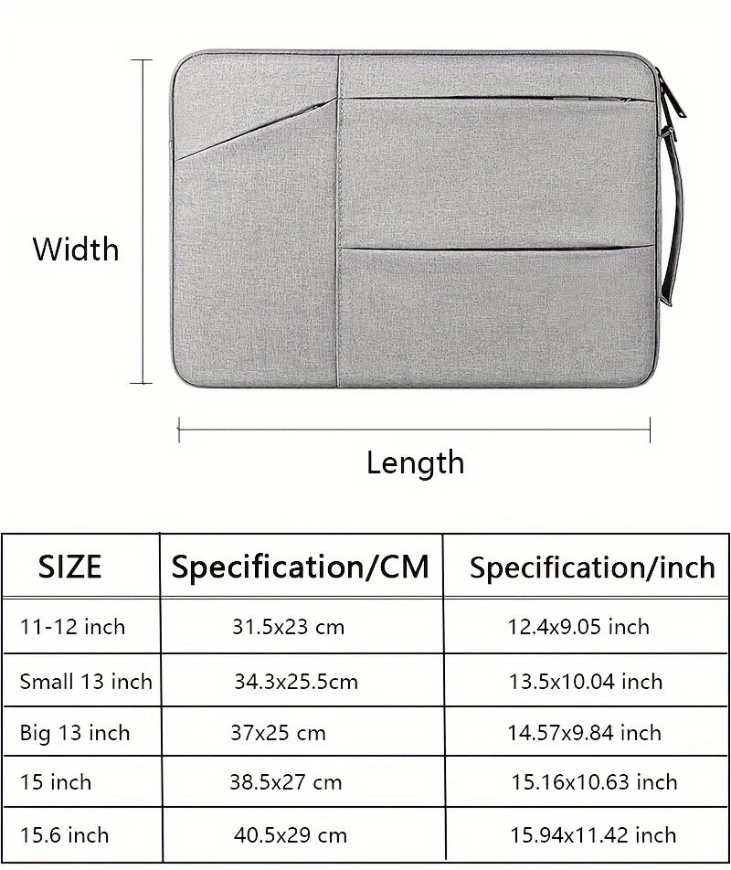 Laptop Bag 14 15.6 Inch Sleeve Case For Macbook M1 M2 Air 13 A2681 M3 Pro 14 16 2024 15.4 HP Dell Lenovo Notebook Handbag Bags