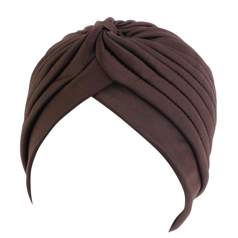 Knotted Ruffle Turban