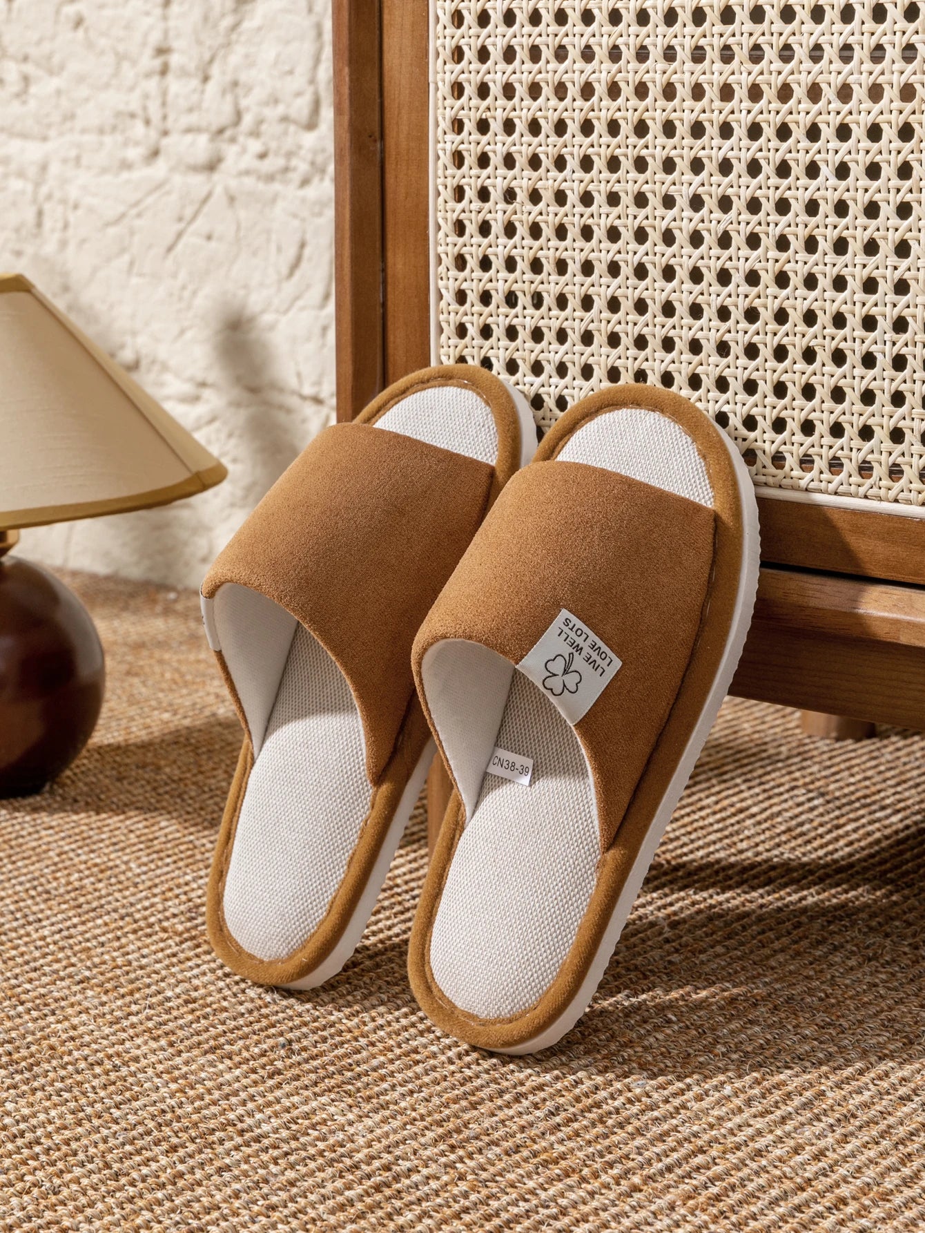 Pantuflas de hombre, antideslizantes de suela blanda para interior, para primavera y verano, de lino para todo el año, cómodas para el hogar