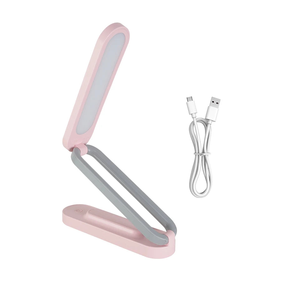 LED Desk Lamp for Office Home & Battery Operated Lamp Rechargeable Lamp Foldable,Portable, Small Desk Lamp Wireless Reading Lamp