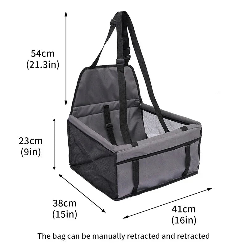 Bolsa de viaje de malla colgante, plegable, para accesorios de viaje, doble grosor, impermeable, con 5 colores, suministros para mascotas, alfombra para perros, manta, bolsa de seguridad para el asiento del coche de mascotas