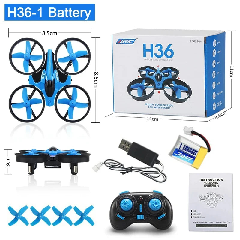H36 Mini Dron 6 ejes sin cabeza FPV Drones Helicóptero de control remoto de bolsillo Avión RC Dron Quadcopter Juguetes Regalo de Navidad para niños