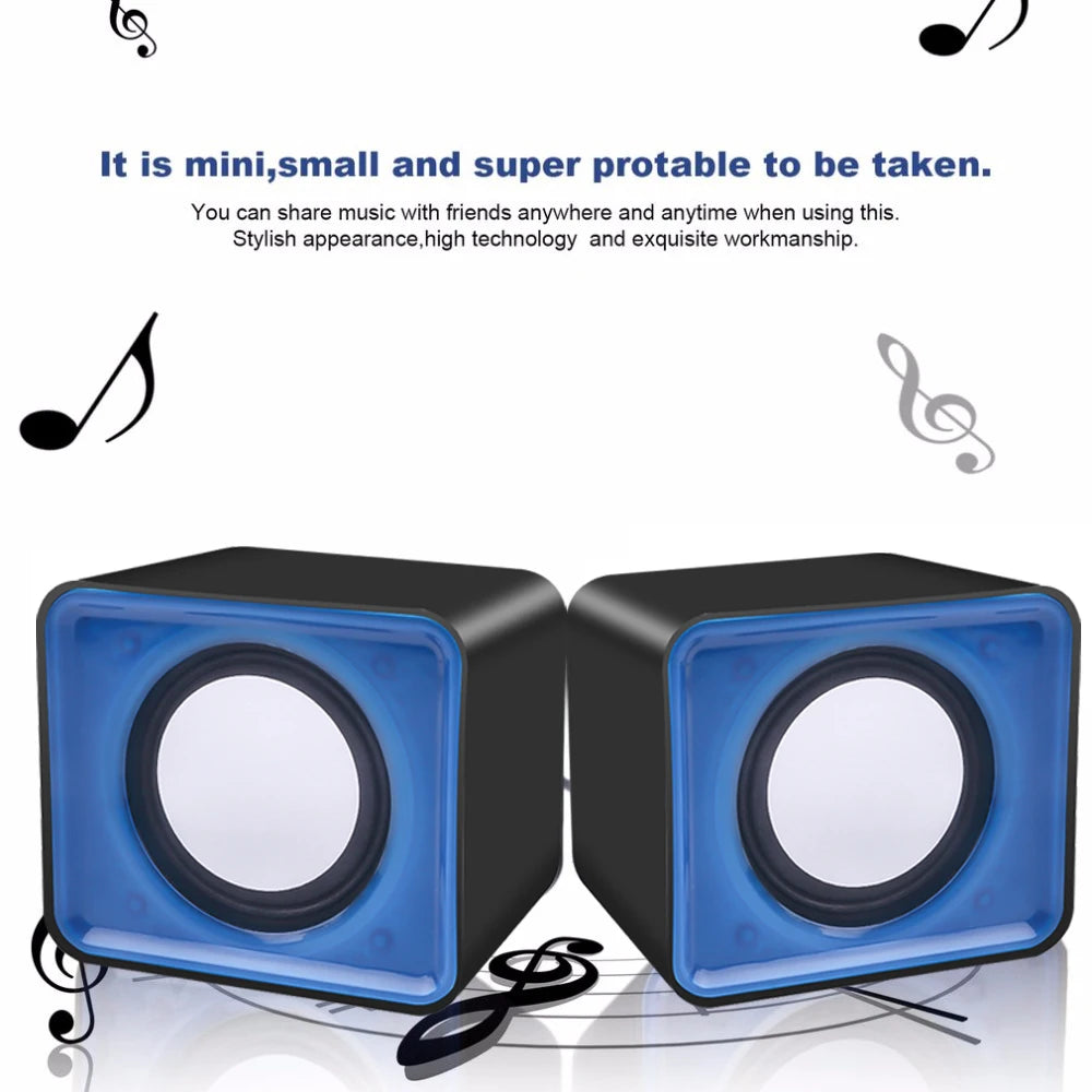 Altavoz de computadora para PC portátil de escritorio Caixa De Som Caja de sonido Sistema de audio de música Bocina Columna Acústica Columna Unidad amplificada