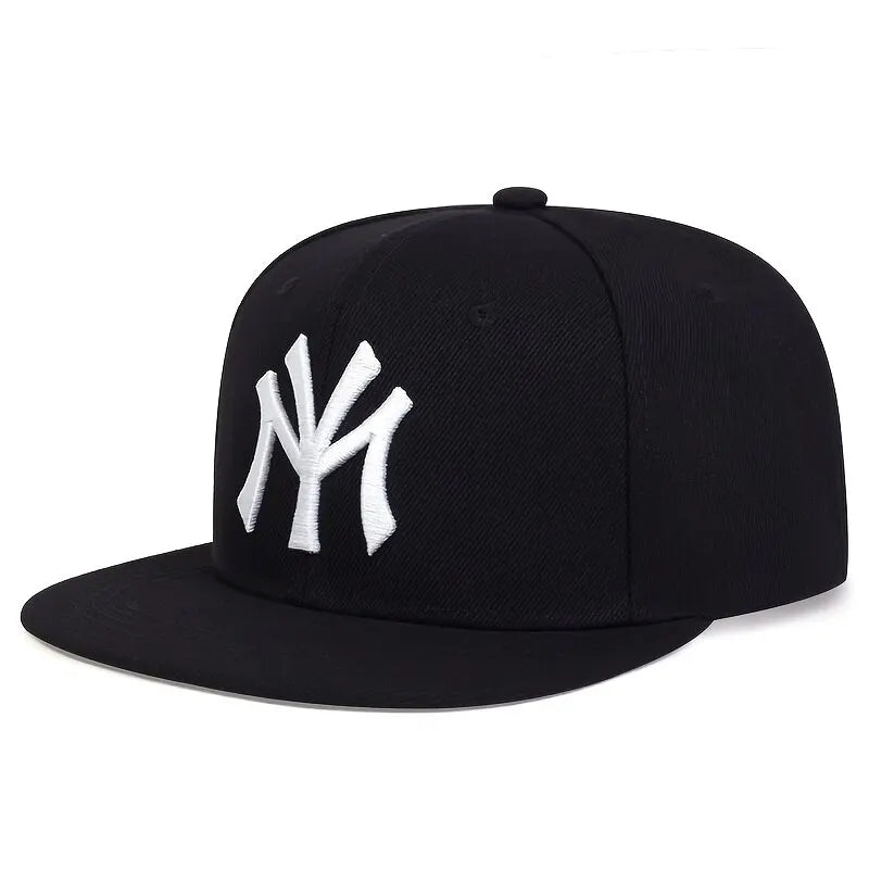 Unisex bokstavbroderte hiphop-hatter utendørs justerbare casual baseballcapser solkremhatt