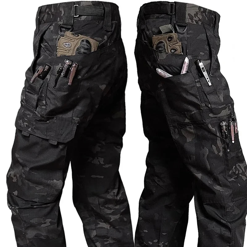 Pantalones de trabajo tácticos nuevos para hombre, pantalones cargo para exteriores, pantalones impermeables multibolsillos, ropa de trabajo para exteriores de otoño y primavera, pantalones de senderismo
