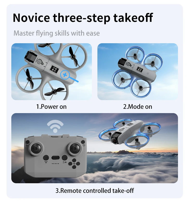 CZ06 Mini Dron 4k 480P Avión Profesional OVNI fpv drones wifi con cámara Avión de Control Remoto Juguete de Helicóptero Ligero