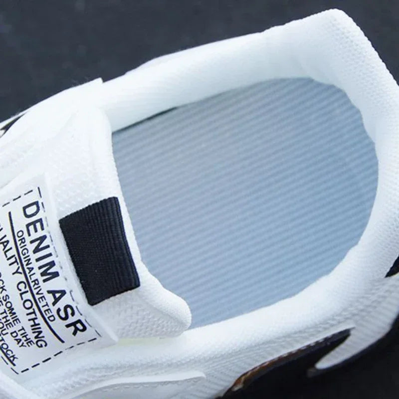 Zapatillas de Moda para Hombre de Cuero Casual Deportivas para Hombres Ligeras Antideslizantes Tenis Calzado Exterior Transpirable Zapatillas de Correr para Hombres
