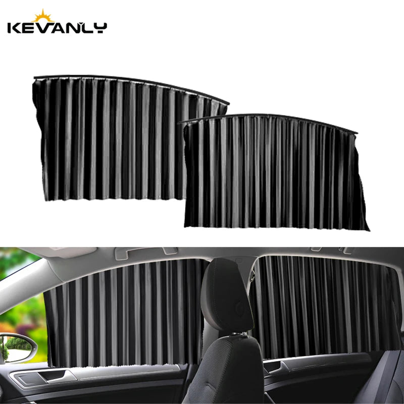 4PCS Car Magnetic Sunshade Window Curtain Side Window Sun Visor Summer Protection Window Cloth Automobile Interior Accessories