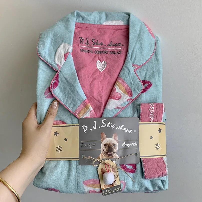 Pijama de 2 piezas para mujer, Conjunto de pijama de 2 piezas para mujer, Conjuntos de ropa de dormir de 2 piezas 100% algodón para mujer, Conjunto de ropa de casa holgado