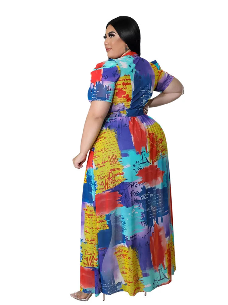Blusas de mujer a la moda de verano elegante blusa de gasa talla grande tops 4xl 5xl venta al por mayor dropshipping