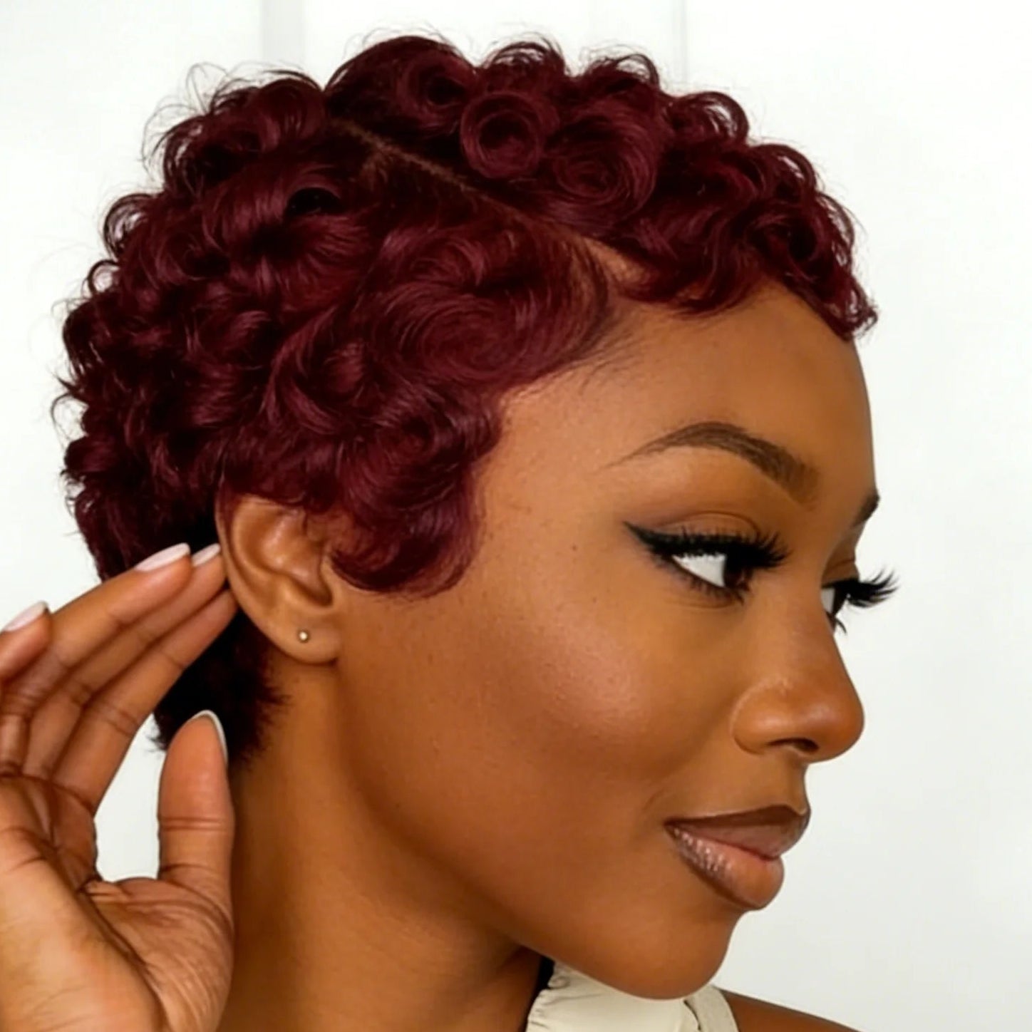 Curly Pixie Human Hair Wig