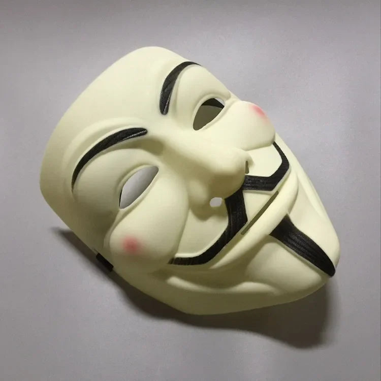 Máscaras de Cosplay de Halloween Máscara de Anónimo de V de Vendetta para Adultos y Niños, Máscara Temática de Película, Regalo de Fiesta, Accesorio de Disfraz de Cosplay