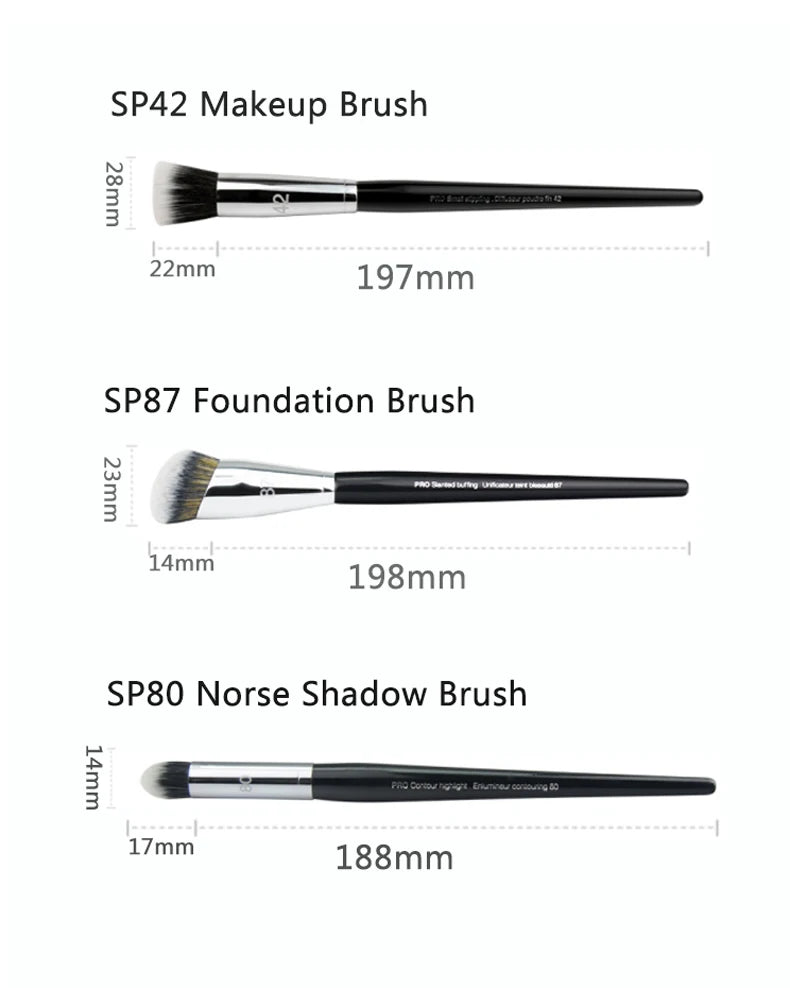 1 unidad de brochas de maquillaje para polvos sueltos, colorete, base, corrector, pincel de sombra de ojos, herramientas cosméticas de belleza para mujeres