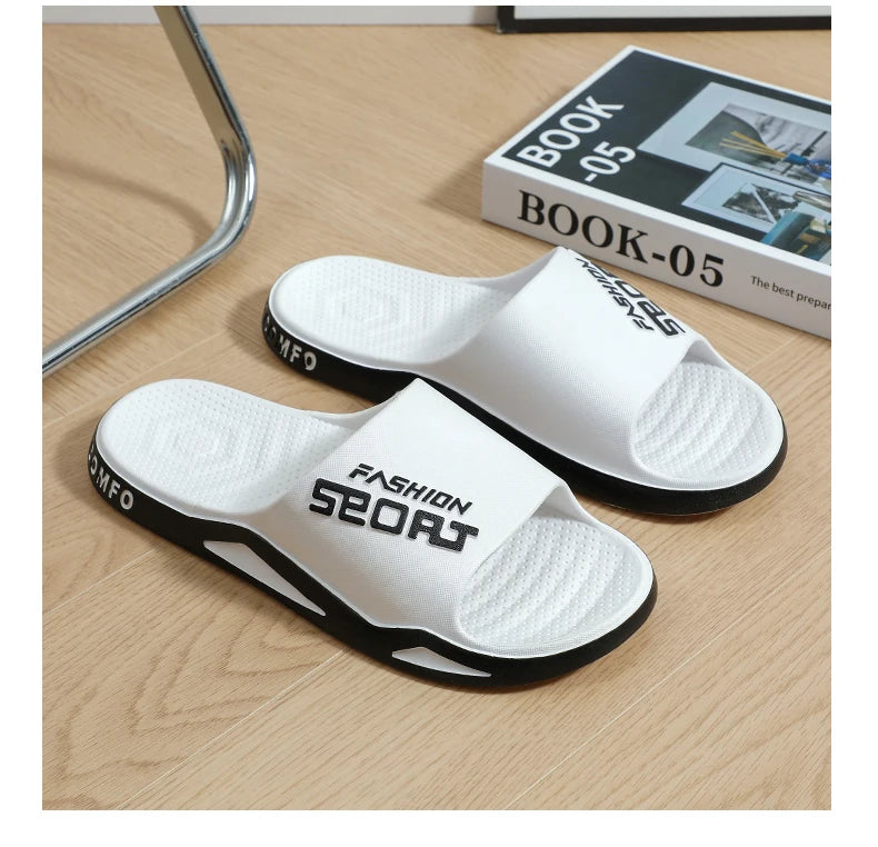 Pantuflas de hombre que se pueden llevar en verano. Sandalias de moda para hombre para baño, casa, antideslizantes, de interior y de casa