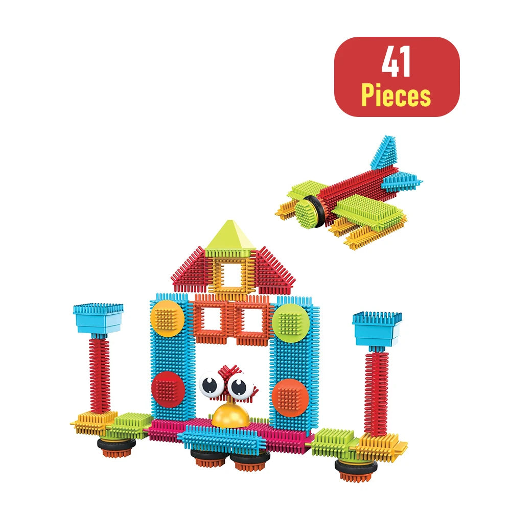 Juguetes de construcción de bloques DIY, ladrillos de modelado educativos para niños, montaje interactivo entre padres e hijos para infantes