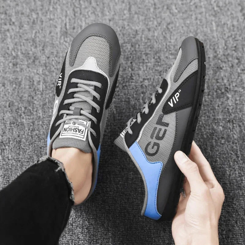 Nueva Tendencia de Pantuflas para Hombre Zapatos Baotou para Hombre Verano Transpirable Zapatos Casuales Planos Vulcanizados Zapatillas Deportivas Masculinas Zapatos Semi Abiertos