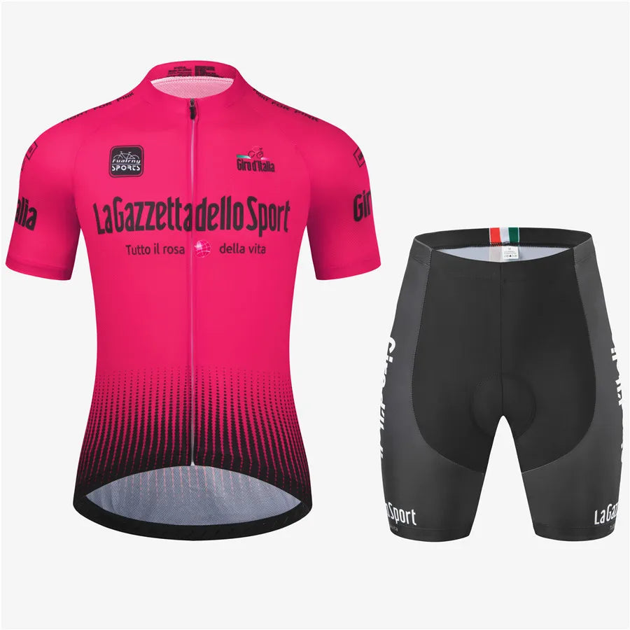 Tour Of Italy Ropa De Ciclismo Maillot Conjunto De Verano Bicicleta De Carretera De Manga Corta Ropa De Ciclismo Hombre Conjunto De Maillot Mtb Ropa Deportiva