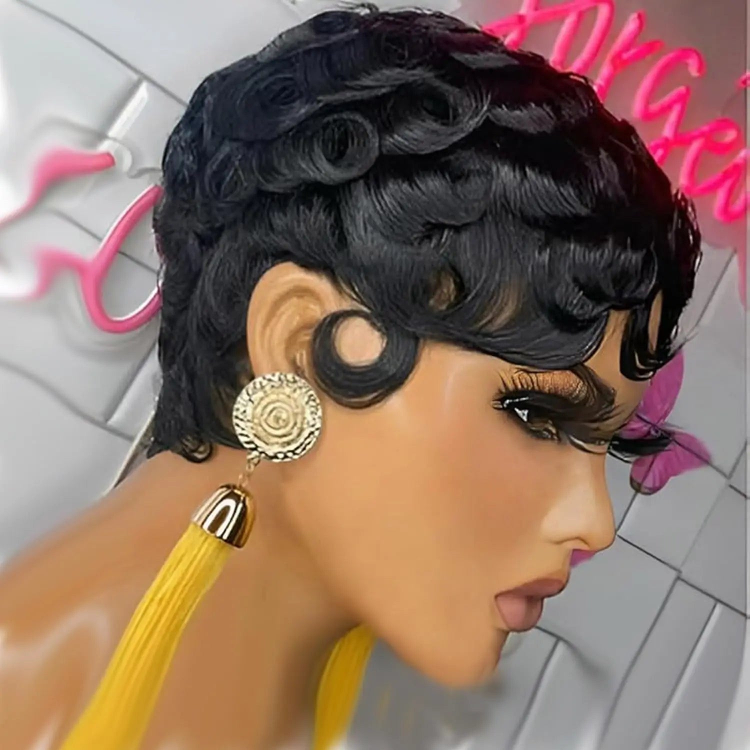 Pixie Cut Short Curly Wig