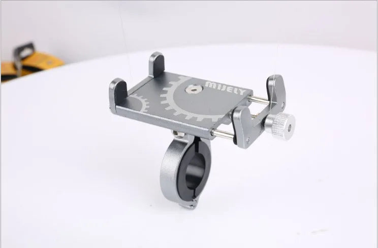 Soporte para teléfono de bicicleta, patinete, motocicleta, aleación de aluminio, antideslizante, clip GPS, soporte universal para teléfono de bicicleta