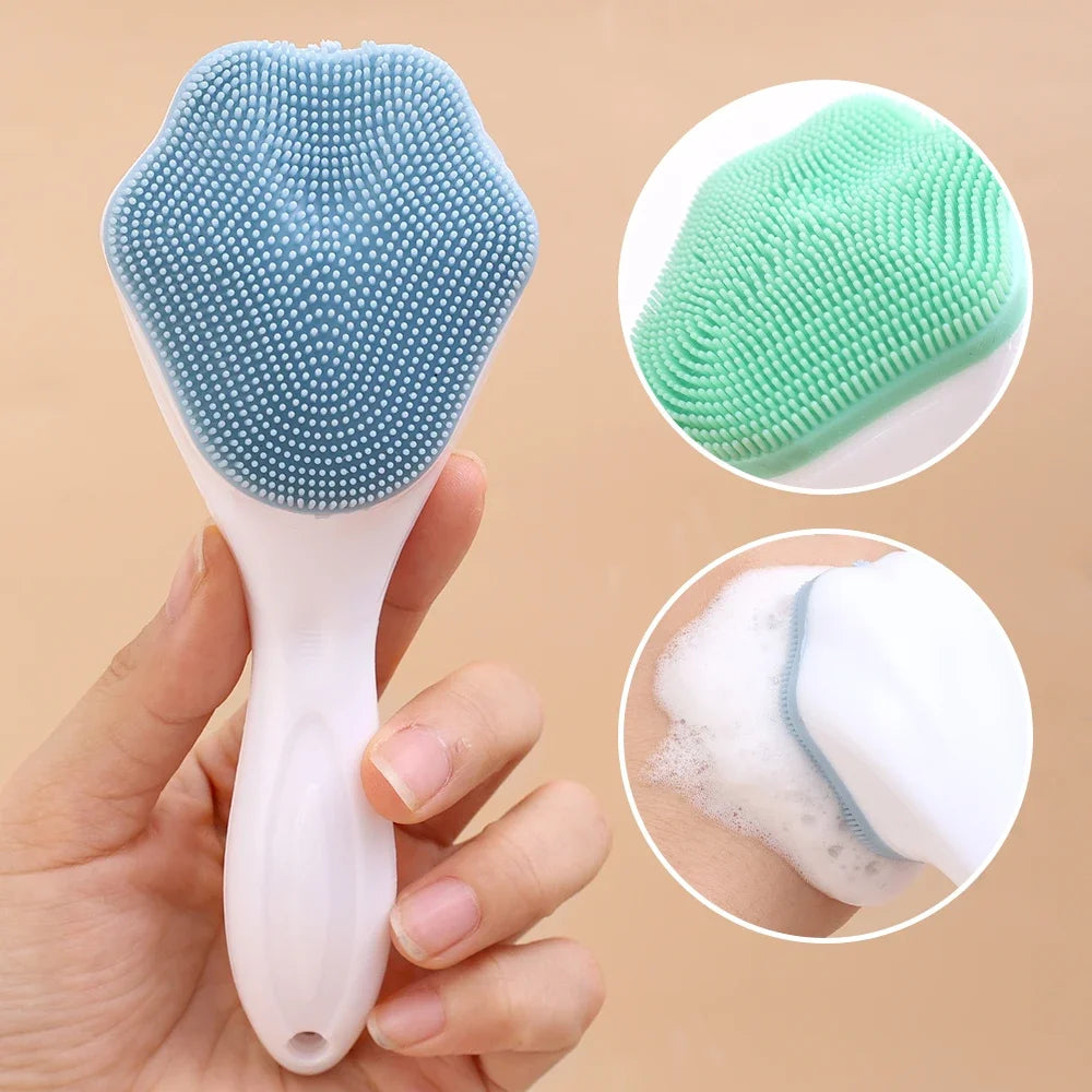 Cepillo de limpieza facial de silicona, limpiador facial, removedor de espinillas, herramienta de maquillaje, cabezal de cepillo con puntos adhesivos densos, cepillos faciales