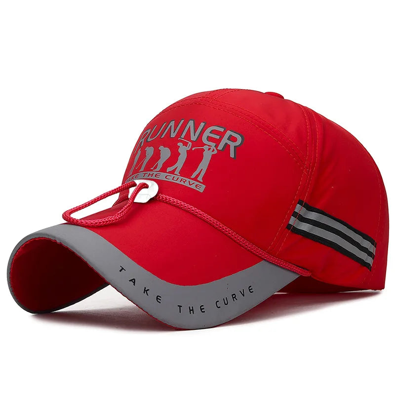 Gorra de béisbol ajustable y transpirable con visera extendida para hombre y mujer, gorra de sol con visera, gorra de béisbol snapback de moda para niños y niñas