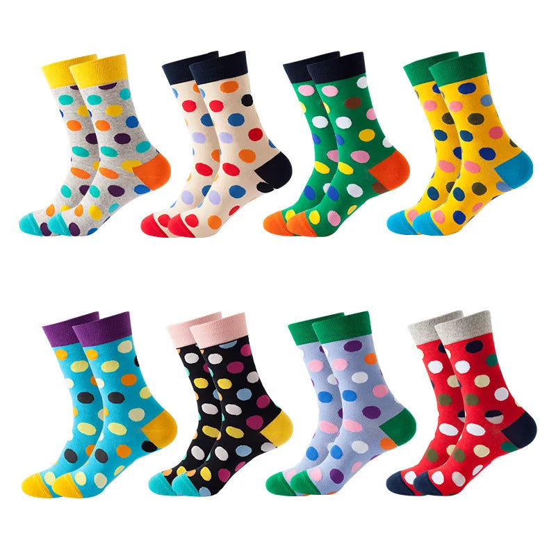 Lot de 49 chaussettes unisexes à motif de treillis, style hip-hop, streetwear, skateboard, tendance, 100 % coton